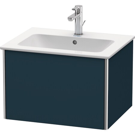 Duravit Xsquare Wall-Mounted Vanity Unit Night Blue Satin Matt XS407109898